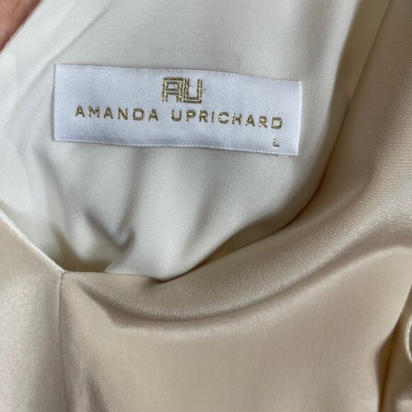 Amanda Uprichard Pyramid Dress In Bone, Size L - Picture 6 of 9